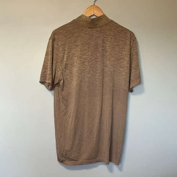 Lululemon Yellow Mustard Brown Short Sleeve Shirt - Picture 7 of 7